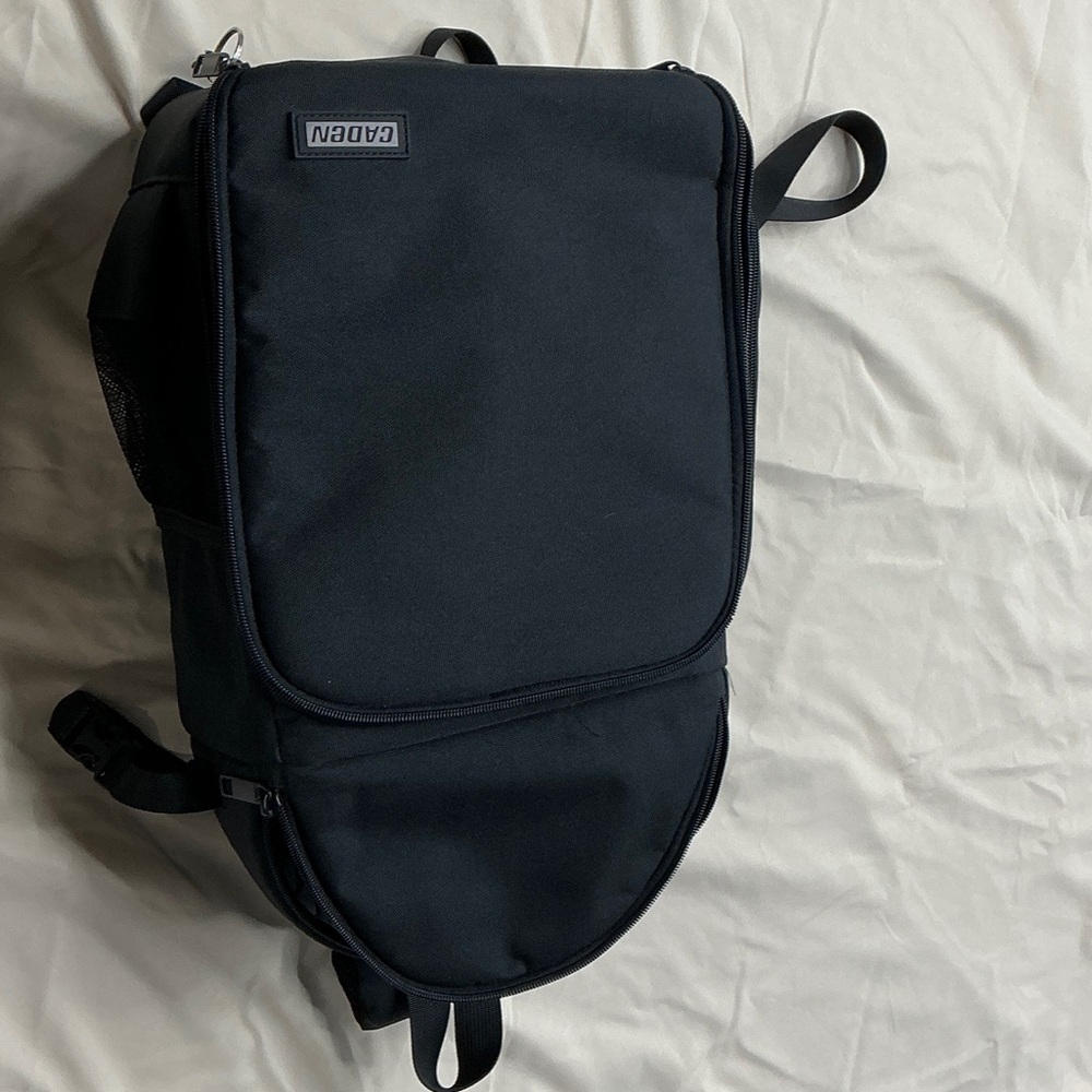 Black Camera Sling Backpack with side access